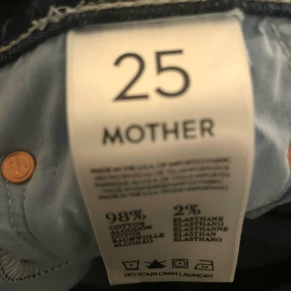 MOTHER Women's Dark Blue Skinny Jeans - Picture 3 of 9